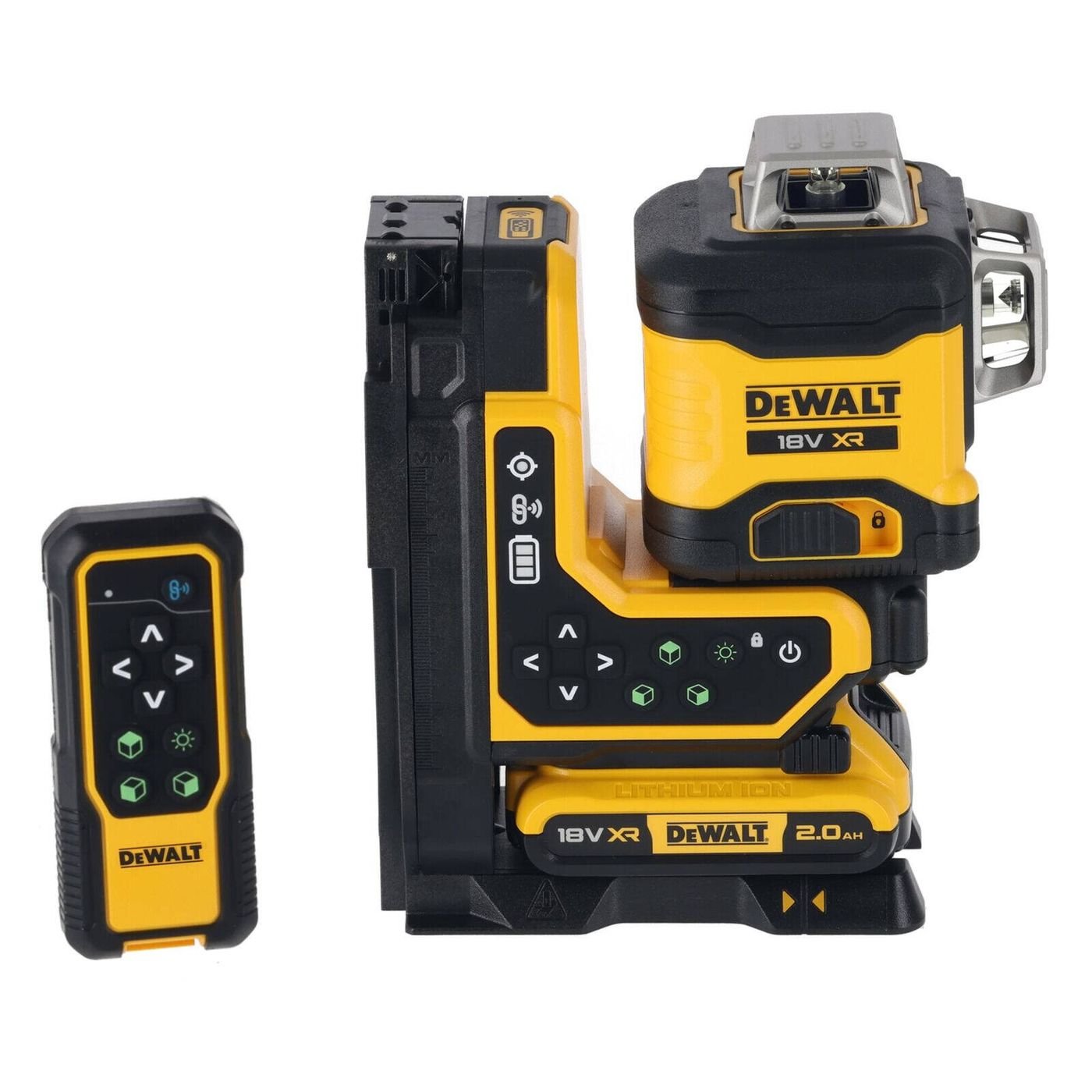 DeWALT 18V XR 3x360° Green Beam Laser with Remote Control (DCLE34035D1-XE)