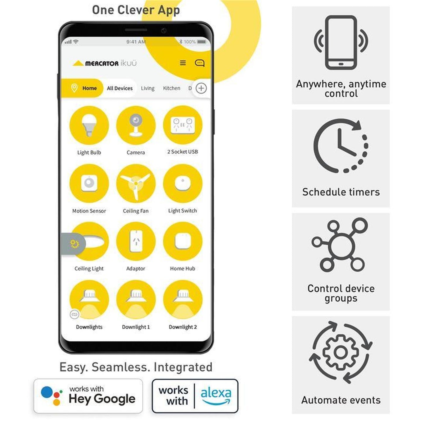 Mercator Ikuü Smart Wi-Fi B15 Candle LED Bulb