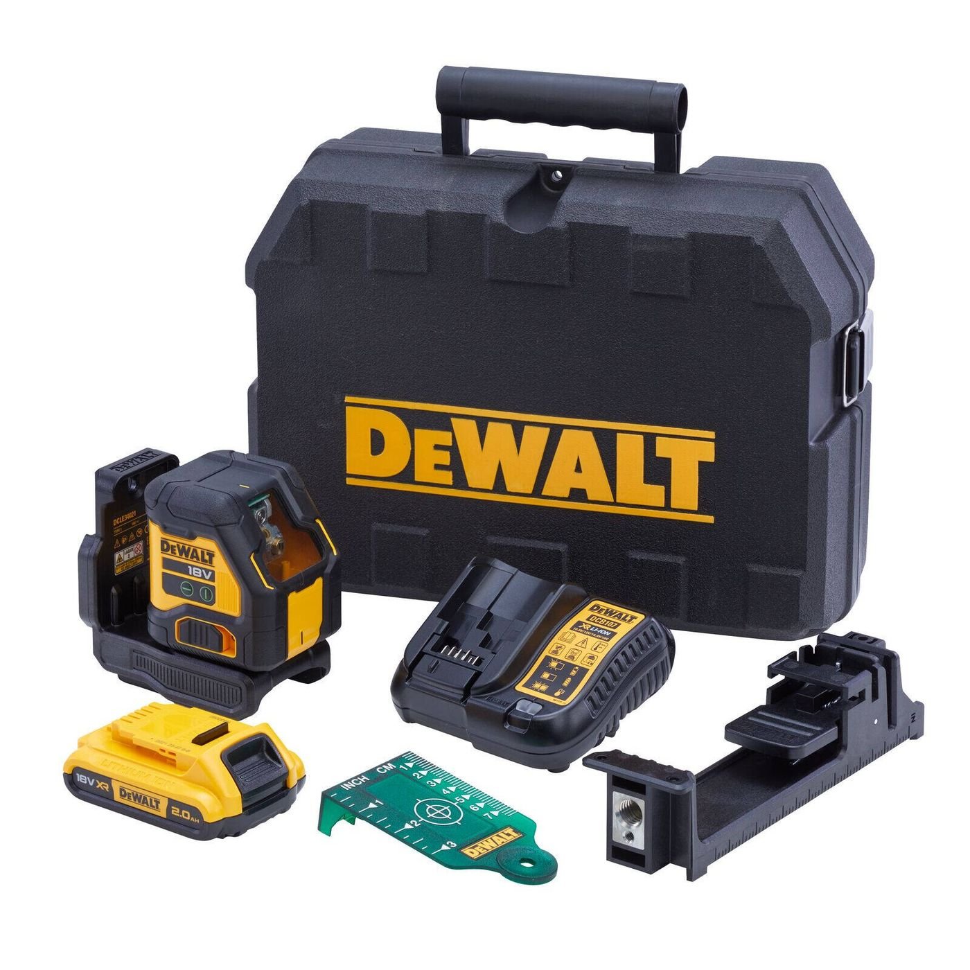 DEWALT 18V Green Cross Line Laser Kit - DCLE34021D1-XE