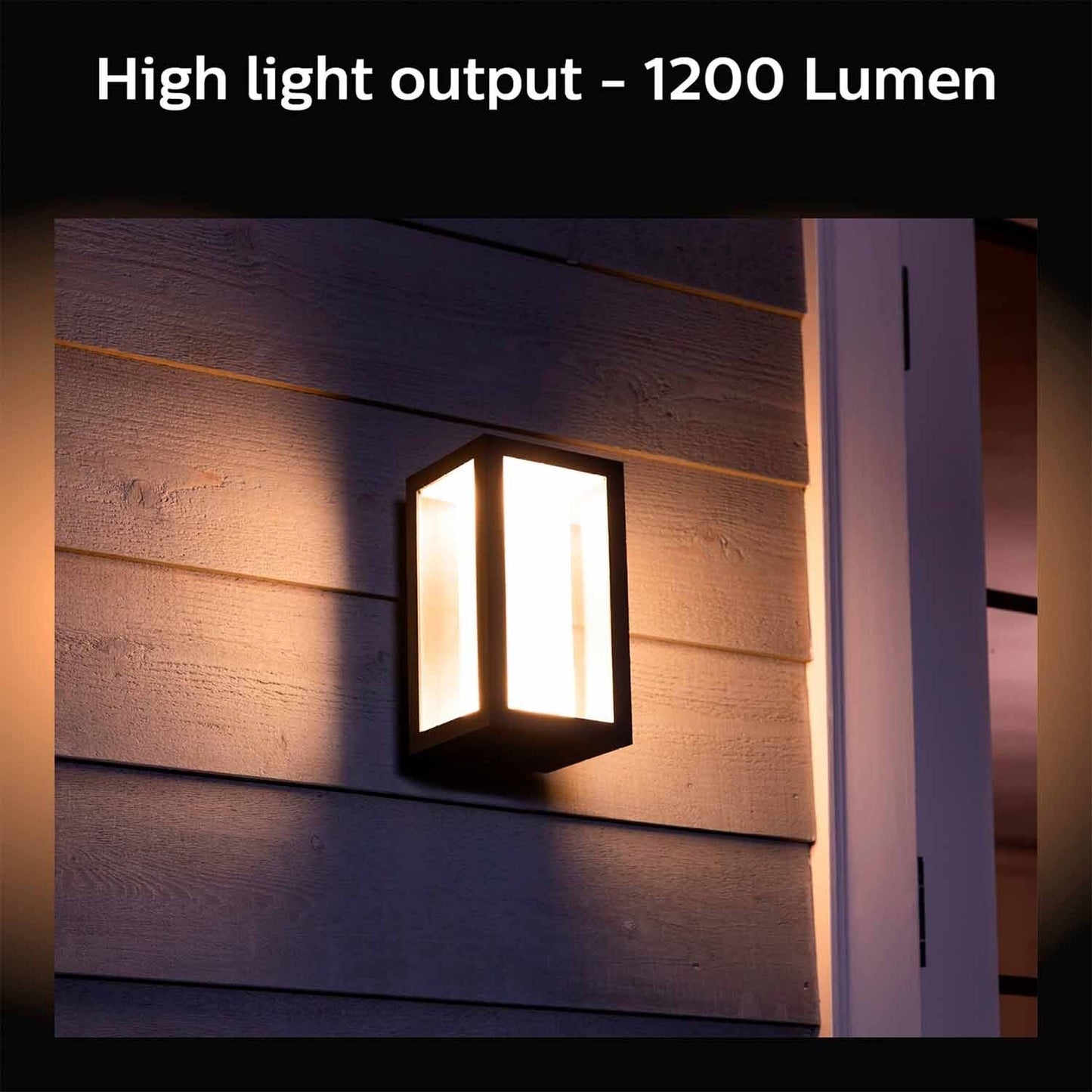 Philips Hue Impress Smart Outdoor Wall Light 8 Watt White and Colour Ambiance