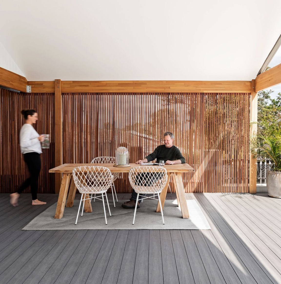 Ekodeck Designer Series 137 x 23mm Alpine Ash / Ironwood Composite Decking – 5.4m Length