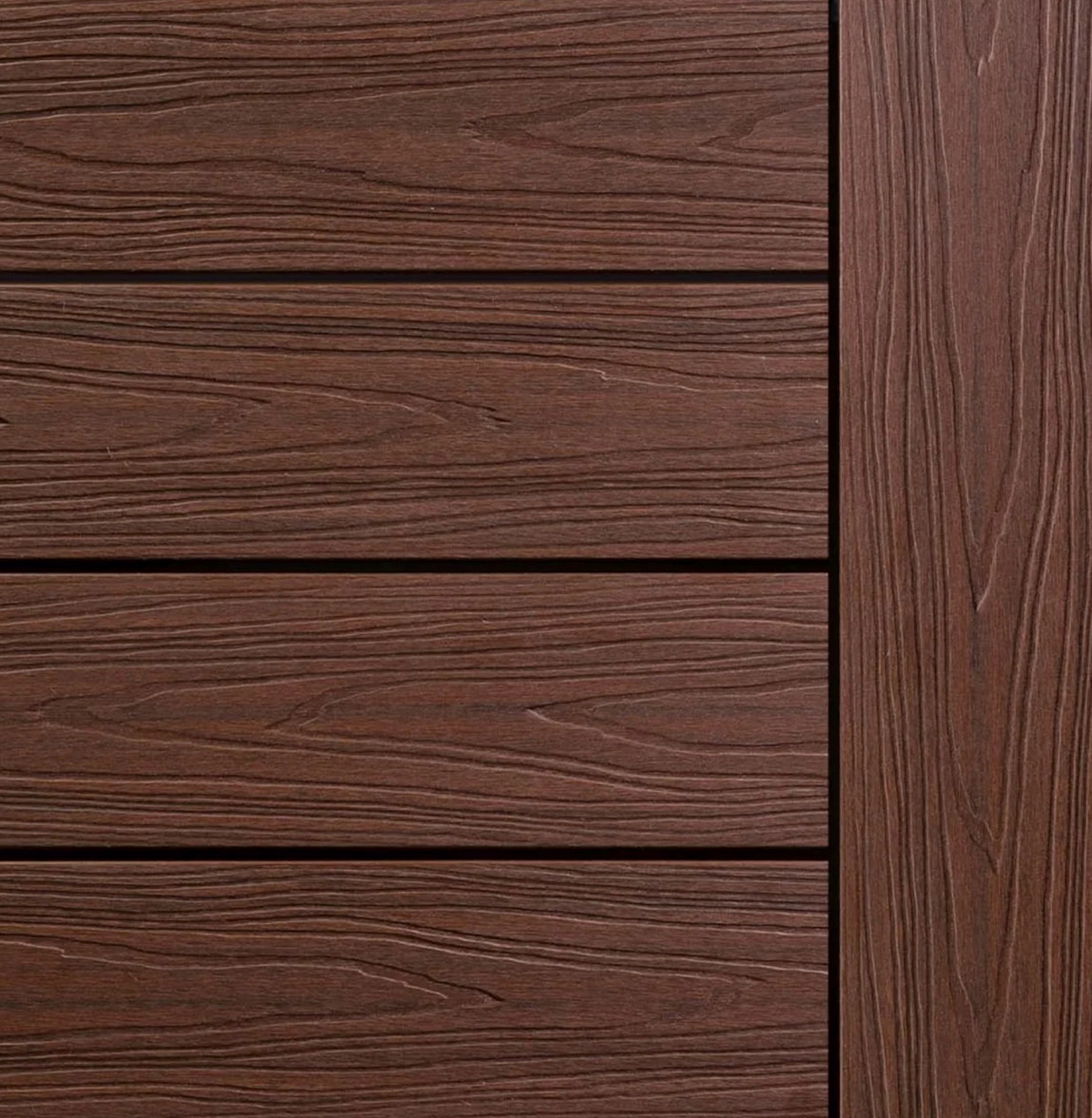 Ekodeck Designer Series 137 x 23mm Riverbank Red / Estate Brown Composite Decking – 5.4m Length