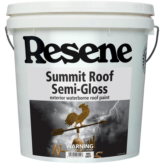 Resene Summit Roof Paint 10L – White Colors (Semi-Gloss Finish)