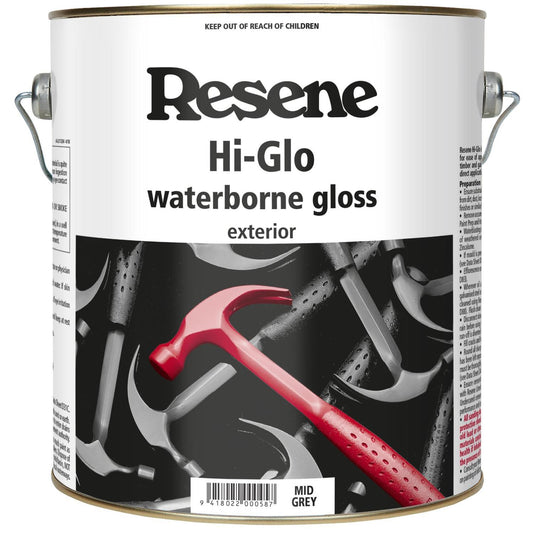 Resene Hi-Glo Waterborne Gloss Paint 4L – Light