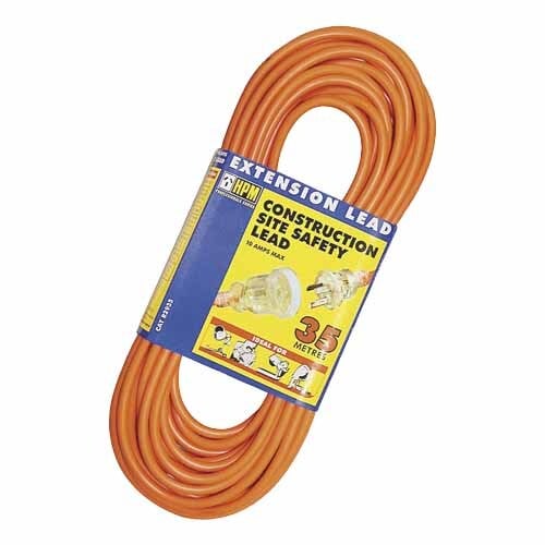HPM Extra Heavy Duty Extension Cord 35m Orange