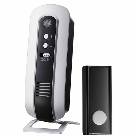 Simx Wireless Digital Door Chime – 80m Range – Black