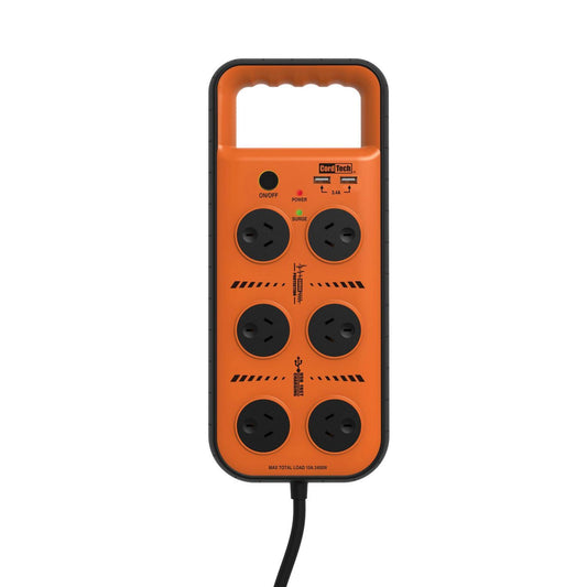 Cordtech Powerboard Workshop 6 outlet USB