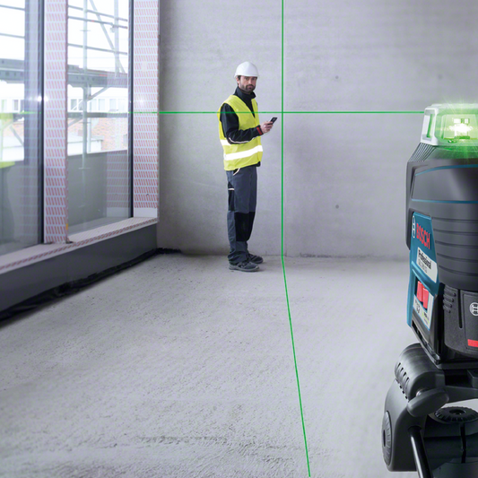 Bosch Professional 3-Plane Green Beam Line Laser with Bluetooth Connectivity