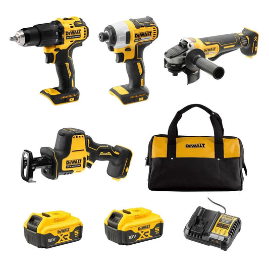 DeWALT 18V XR 5.0Ah 4-Piece Combo Kit DCZ409P2-XE