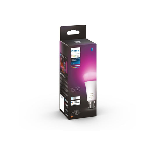 Philips 15W A67 1600lm White And Colour Hue Ambiance LED B22 Globe - 1 Pack