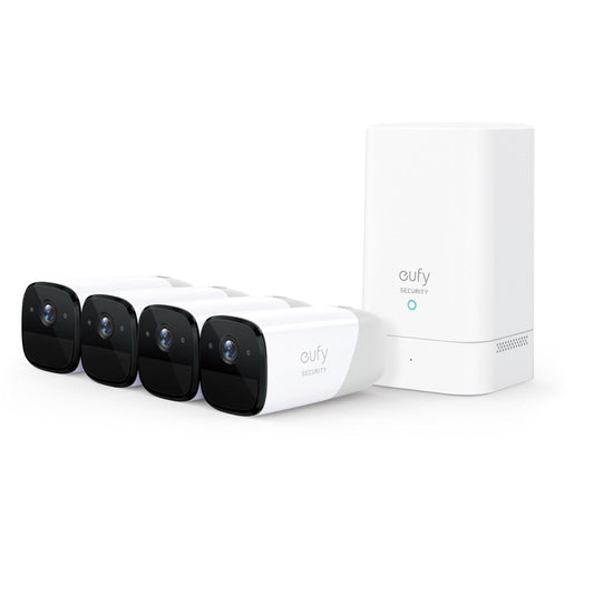Eufy Cam 2 Pro 2K Kit and Homebase2 4 pack White