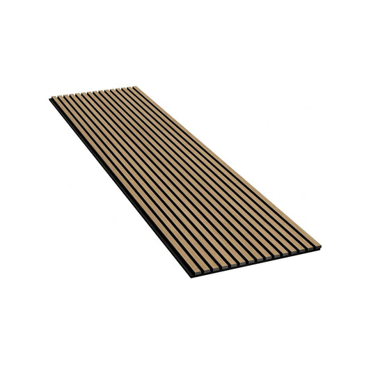 PremPanel Oak Timber Slat Acoustic Panel – 2400 x 600 x 21mm
