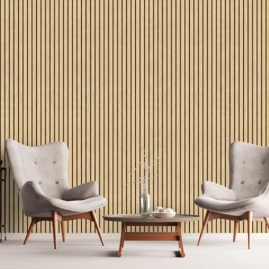 PremPanel Oak Timber Slat Acoustic Panel – 2400 x 600 x 21mm