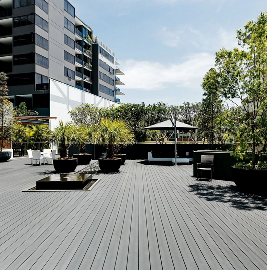 Ekodeck Classic 137 x 23mm Greystone Composite Decking – 5.4m Length