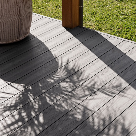 Ekodeck Designer Series 137 x 23mm Alpine Ash / Ironwood Composite Decking – 5.4m Length