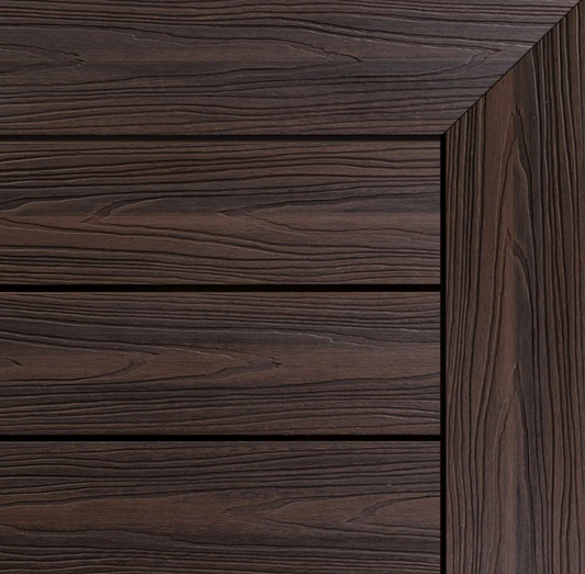 Ekodeck Designer Series 137 x 23mm Riverbank Red / Estate Brown Composite Decking – 5.4m Length