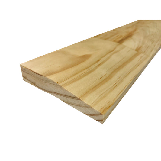 Untreated Finger Jointed Kiln Dried Pine Splayed Architrave Pinetrim 90 x 18 x 5.4m